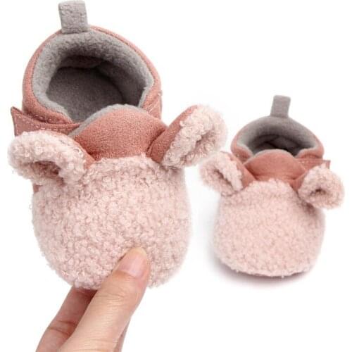 Baby Shoes Cotton Warm Non-slip Home Shoes Boys Girls Toddler Shoes First Walkers Soft Bottom