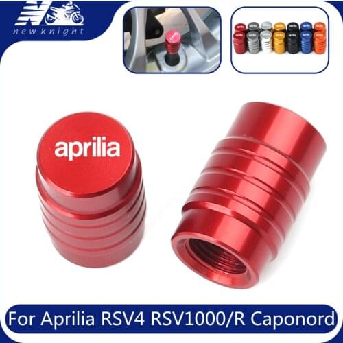 For Aprilia RSV4 RSV1000/R Caponord 1200 Dorsoduro 750 Shiver Motorcycle Wheel Tire Valve Stem Caps Dust Aluminum Airtight Cover