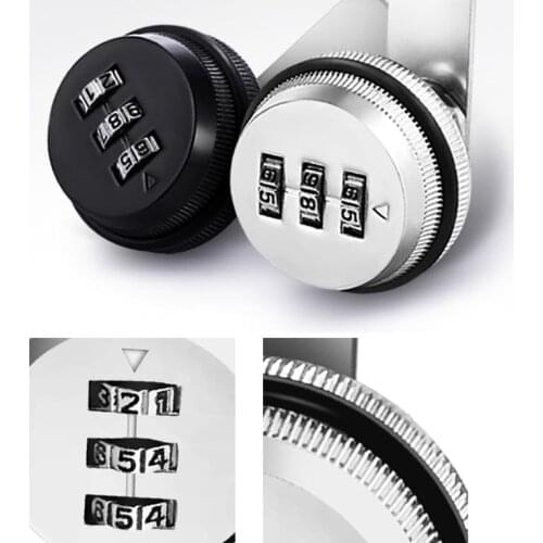 20-30mm 3 Digit Combination Password Box Lock Smart Cam Code Lock Zinc Alloy For Mailbox Cabinet Door Security Hardware New