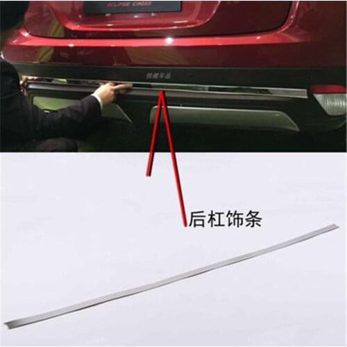 For Mitsubishi Eclipse Cross 2018-2019 high quality stainless steel Rear Trunk lid trim cover Trunk light bar Car Styling