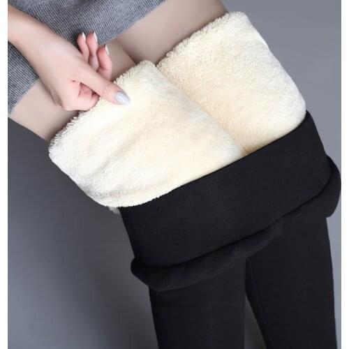 2020 New Winter Women Leggings Plus Velvet High Waist Warm Legging Slim Pencil Casual Black Legging Pants