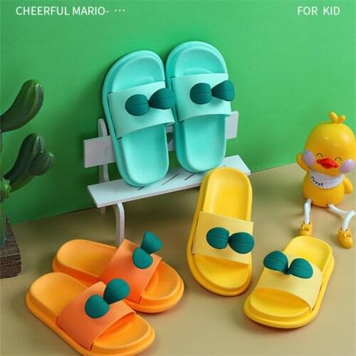 Summer Cool Small Bean Sprouts Childrens Shoes Non-slip Soft Bottom Indoor And Outdoor Household Boys And Girls Slippers Wear 5