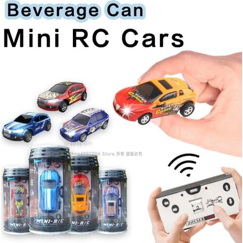 1:58 Remote Control MINI RC Cars Battery Operated Racing Car Cans Pack Machine Drift-Buggy Radio Controlled Toy Kids Child 9115m