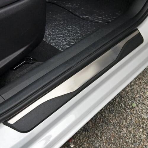 For KIA RIO 2015-2019 2020 EU RIO X-Line Door Sill Scuff Plate Trim Stainless Steel Welcome Pedal Guard Car Styling Accessories