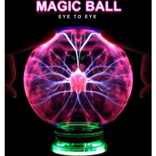 Novelty Magic Plasma Ball Light 220V LED Night Light 4/5/6 Inch Plasma Ball Touch Lamp Christmas Nightlight Kids Decor Gift