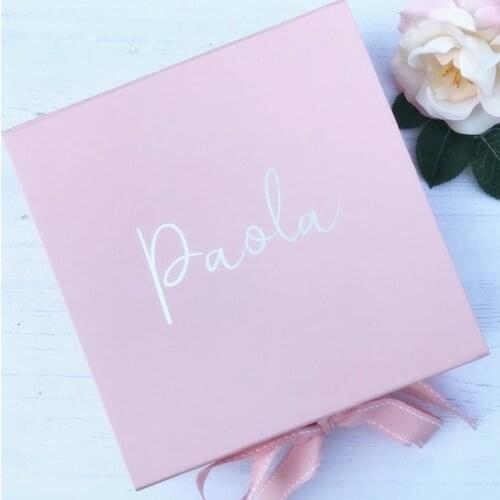 Personalize Wedding Gift Box, Will you be my bridesmaid box，Engagement. flower girl, maid of honor ,names date ， Bridal Shower