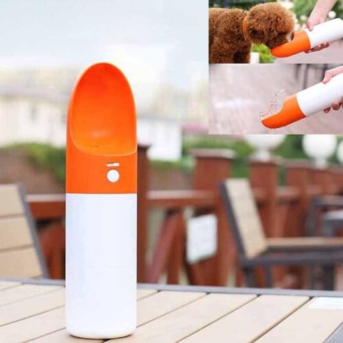 Dog Drinking Water Bottle Pet Travel Bowls For Puppy Dog Feeder Food Dual Purpose Dog Bottle Portable Outdoor Feed Troughs