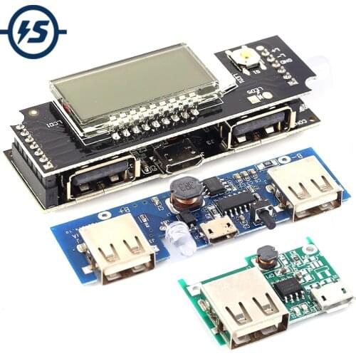 Lithium Battery Charging Board Solar Charging Circuit Board Mobile Power Boost Module 5V 1A 2A Charger Step UP Module