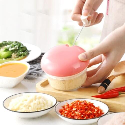 Mini Manual Garlic Chooper Multi-Function Meat Chili Grinding Kitchen Tools Cutter Vegetable Food Crusher Gadgets Accessories