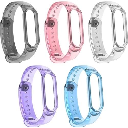 Mi Band 6 5 4 3 Replacement Silicone Sport Watch Strap Colorful Smartwatch Flexible Wrist Strap For Band 3 Mi Band 4 5 Watch