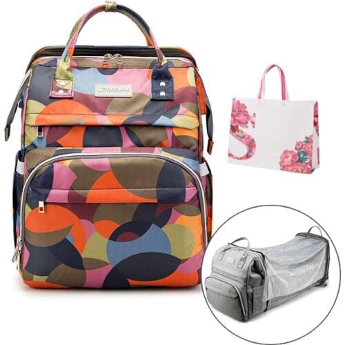 Diaper Bag Baby Nappy Stroller Large Female Handbags Portable Crib Infant Changing Travel Sleeping Beds Mommy Maternity Backpack