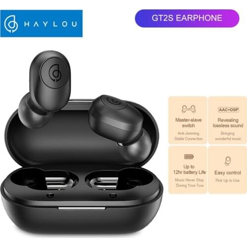 Haylou GT2S Bluetooth Mini Earbuds HD Stereo Automatic Pairing TWS Wireless Earphone Touch Control Gaming Music Headset