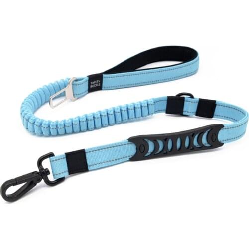 High Quality Pet Supplies Dog Multi-function Elastic Traction Rope Dogleash Car Seat Belt Cushioning Retractable Reflectivenylon
