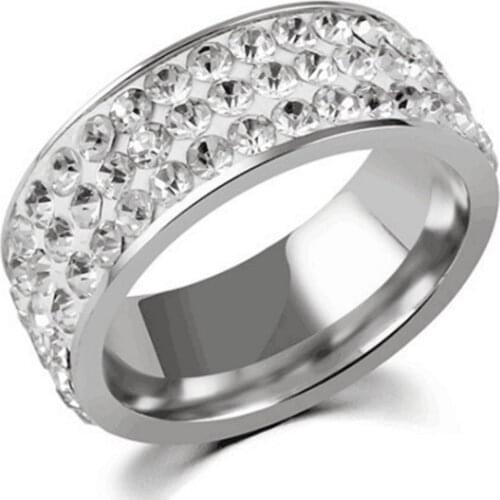 Mens Womens Stainless Steel Jewelry Band Rings For Gift Party Mix Style