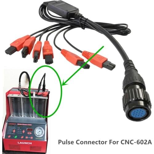 Factory Original Special Pulse Connecting Wire 1 to 6 Injector Test Signal Wire Fit Launch CNC602A injector cleaner and tester