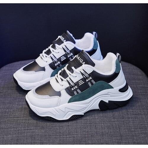 Cotton Shoes Women Plus Velvet Old Shoes Women Wild 2021 Winter New Casual Korean Students Warm Sports Shoes Womens Shoes