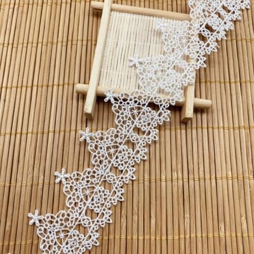 2Yard/Lot Lace Ribbon Fabric Polyester Garment Accessories Clothes Accessories Lace Trimmings HB002
