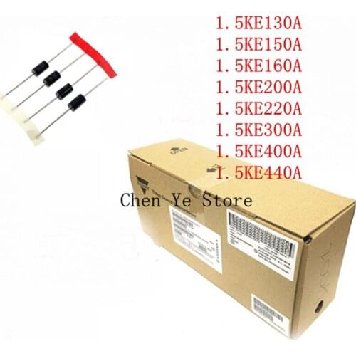 200PCS 1.5KE130A 1.5KE150A 1.5KE160A 1.5KE200A 1.5KE220A 1.5KE300A 1.5KE400A 1.5KE440A DO-201AD DO-15 TVS diode Transistor