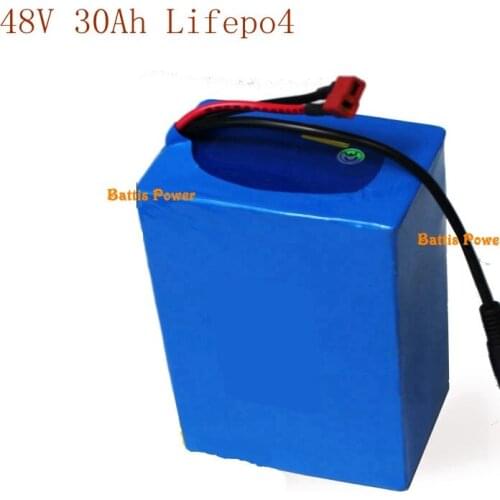 48v 30ah Lifepo4 lithium battery pack bms 16S 60A for 2500w 2000W 1000w 48v ebike motorcycle scooter motor triciclo+5A Charger