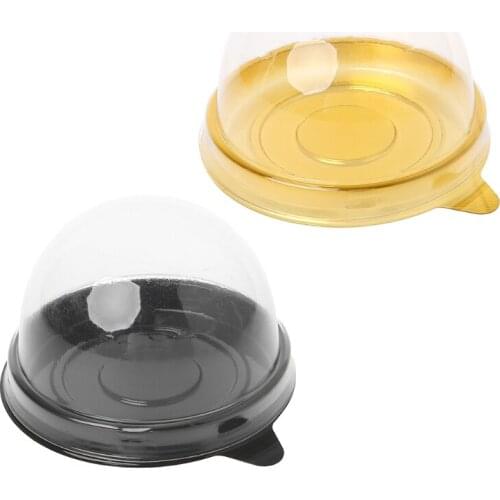 50g Round Moon Cake Trays Mooncake Packaging Box Container Holder 50 Pcs