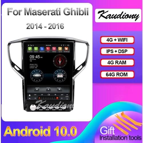 Kaudiony 12.1" Android 9.0 For Maserati Ghibli Car Dvd Multimedia Player Auto Radio Automotivo GPS Navigation Stereo 2014-2016