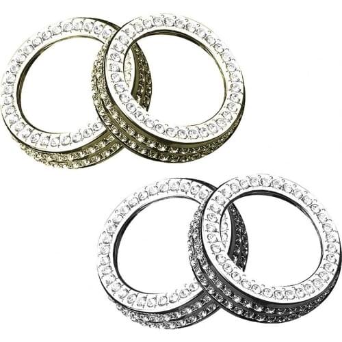 Honda Civic 10th Generation Shiny Air Conditioner Temperature Control Knob Cover Decoration Ring Artificial Crystal Decoration