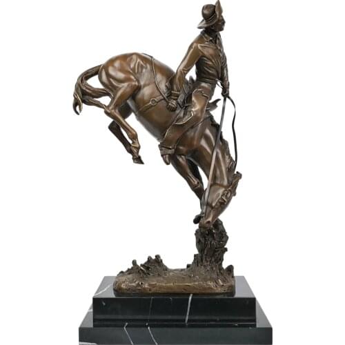 The Outlaw Statue by Frederic Remington Bronze Replica Famous Sculpture Art Home Decor Classic Collection