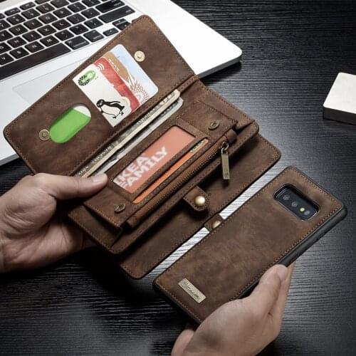 For Funda Samsung Galaxy A50 Case Zipper Wallet Magnetic Cover Leather Case for Galaxy S21 S20 Plus Note 20 Ultra S10 A71 A51