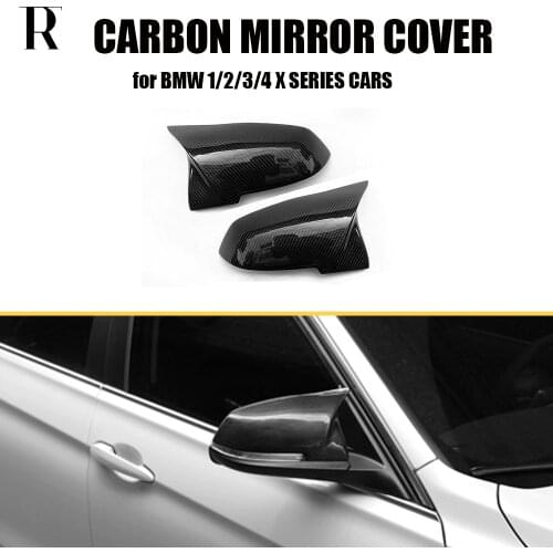 M Style Real Carbon Fiber Replaced Rear View Side Mirror Cover Cap for BMW 1 2 3 4 Ser F20 F21 F22 F87 M2 F23 F30 F32 F34 F36