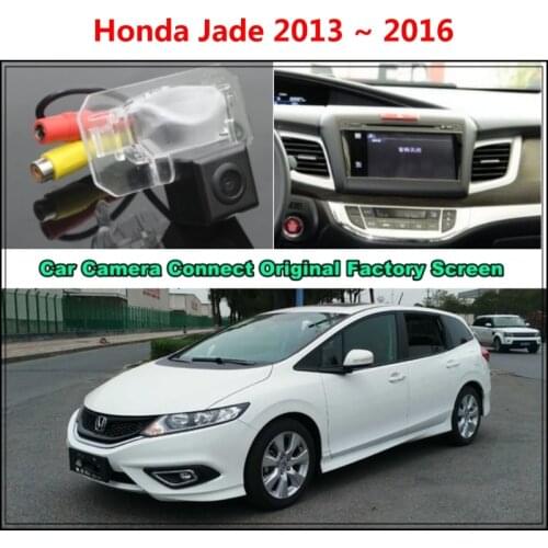 For Honda Jade 2013 ~ 2016 Car Camera Connected Original Screen Monitor and Rearview Backup Camera Original car screen