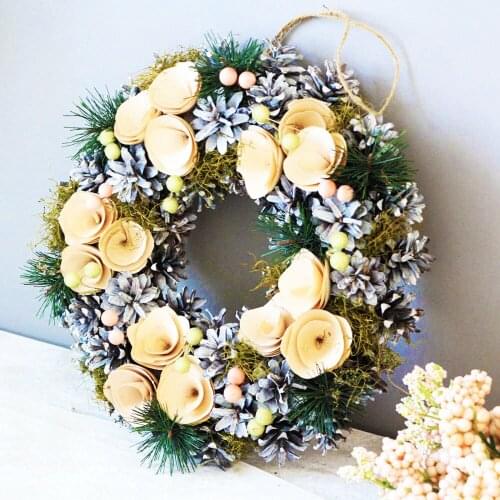 Home Decor Wall Door Wreath Window Hangings Wedding Decoration Wreaths Seasonal Summer Winter Wreath for Door Party Decorations