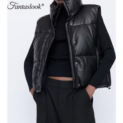 Женские кожаные жилеты Fantaslook China At AliExpress
