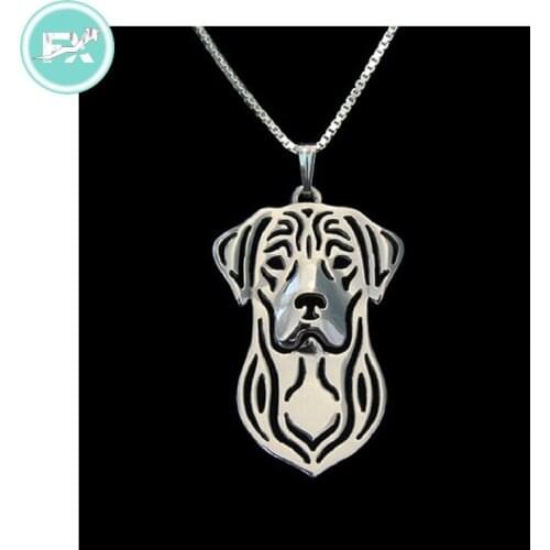 G.SKY (Buy One Get One More for Free) Dog Necklace Labrador Retriever Handmade Necklace Carved Hollow Pendant Jewelry