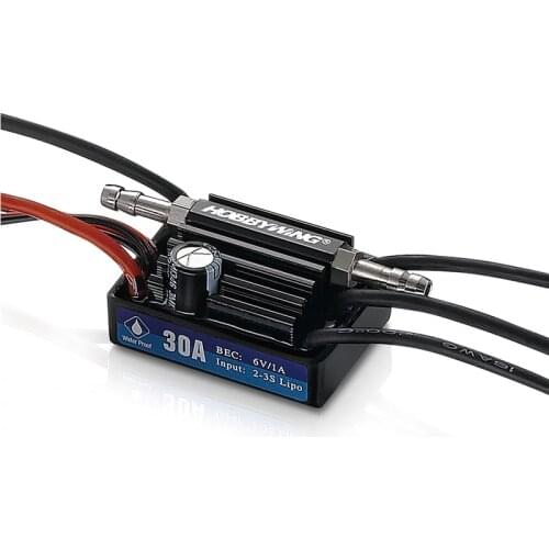 Hobbywing Waterproof SeaKing 30A V3 ESC Brushless ESC RC motor ESC 6V / 1A BEC untuk RC Boat Electronic speed controller