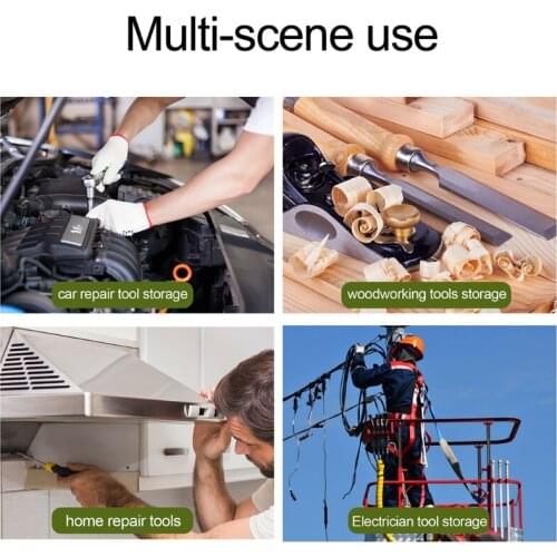 M89B Multi-Purpose Tool Roll Up Bag Canvas Tool Organizer Bucket Cool Gadgets for Women Men Husband Carpenters Flexible