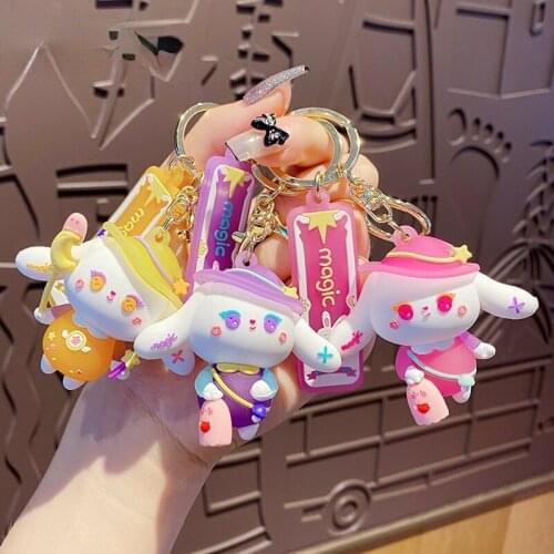 Cute Rabbit Keychain Cartoon Fashion Car Anime Keychain Cute Womens Bag Keychain Accessories Friends Birthday Gift Pendant