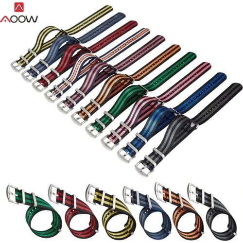 Nylon Straps NATO ZULU Watchband Generic Belts Replacement for French Troops Parachute Bag Men Women Watch Accessories 20mm 22mm