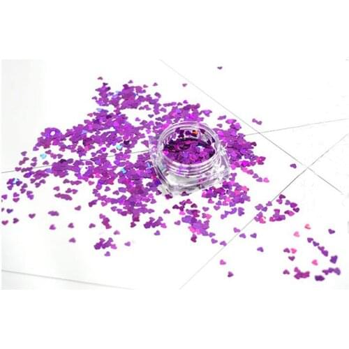 2017 New 3box/lot Multicolor Heart sequins material epoxy mold makeing jewelry filling for DIY jewelry