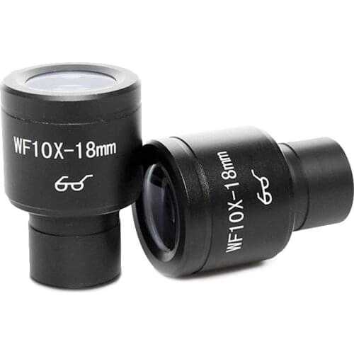 Biological Microscope Eyepiece Magnification 10X /18 Wide Field High Eye Points Eyepiece with 23.2mm Mounting Size