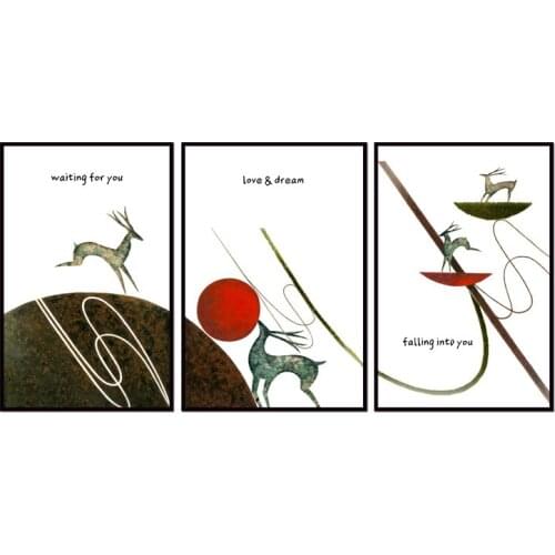 Factory wholesale (No Framed) Elk Landscape Series art Canvas Print On Canvas Printing Wall Pictures 12YM-A-745