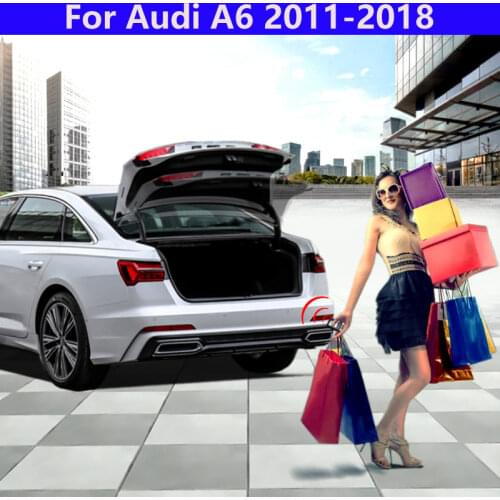 Car Trunk Opening For Audi A6 2011-2018 Tail box Foot kick Sensor Intelligent Tail Gate Lift Electric Tailgate