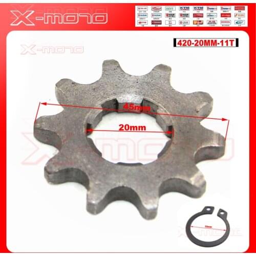 420 10 T Tooth 20mm ID Front Engine Sprocket for 50cc 70cc 90cc 110cc Kazuma ATV Quad Go Kart Dirt Pit Bike Scooter Motorcycle