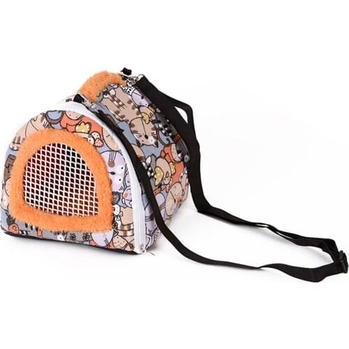 Portable Pet Carrier Bag Small Animals Carrier Shoulder Bag With Detachable Strap For Hamster Hedgehog Chinchillas
