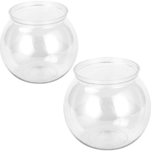 Plastic Bubble Fish Bowl Ivy Bowls Round Transparent Fish Tank Desktop Aquariums for Home Decor 2 Sizes Party Supplies