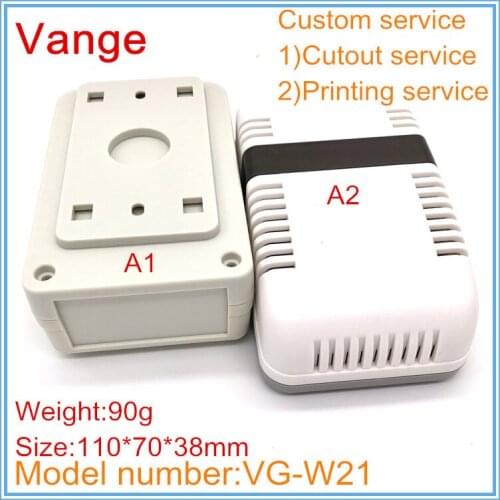 5pcs/lot extrusion mold made plastic box IP54 ABS plastic wall-mounted enclosure case for wifi equipment 110*70*38mm