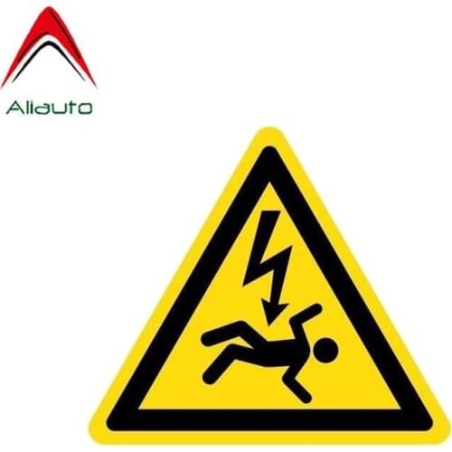 Aliauto Personality Creative Car Sticker Warning Danger Do Not Touch Waterproof Sunscreen Reflective Decal PVC,13cm*11cm