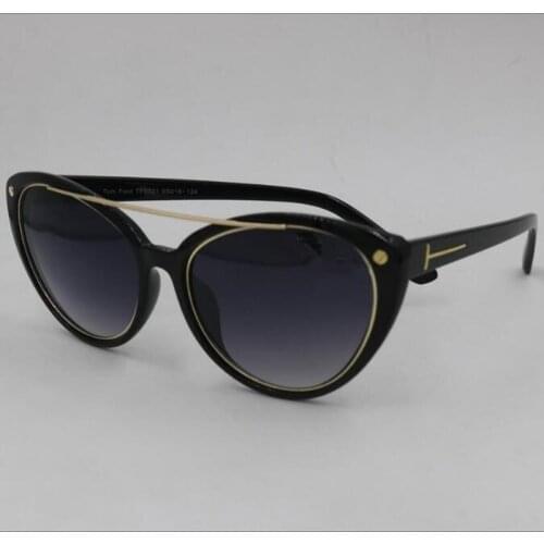 KAPELUS sunglasses Outdoor uv protection sunglasses for men and women New European cat eye glasses with gold trim