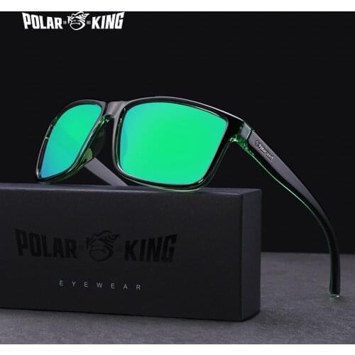 Polarking Brand New Polarized Sunglasses Transparent Frame Men Fashion Male Eyewear Sun Glasses Travel Fishing Oculos Shades