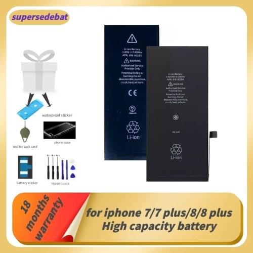 Supersedeba Bateria for Iphone 7 Original 0 Cycle for Iphone 8 Battery for Iphone 7 7 Plus 8 8 Plus Batterie Repair Tool Sets