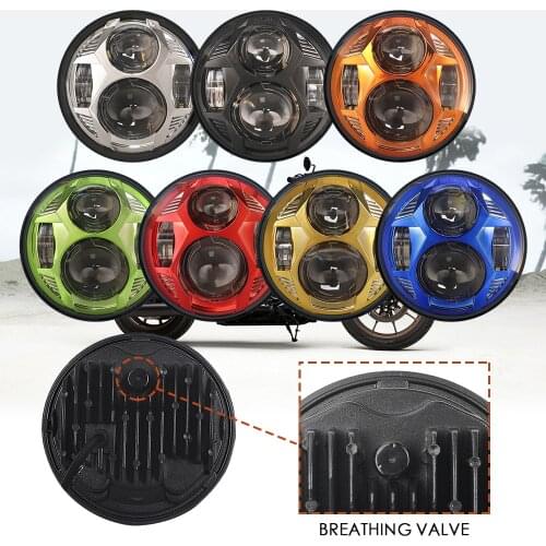 5.75 Inch 75W LED Lamp Spider Design Motorcycle Headlight With High/Low Beam For Harley FXR2, R3, R4 FLSTSB FLSTSC FLSTSE